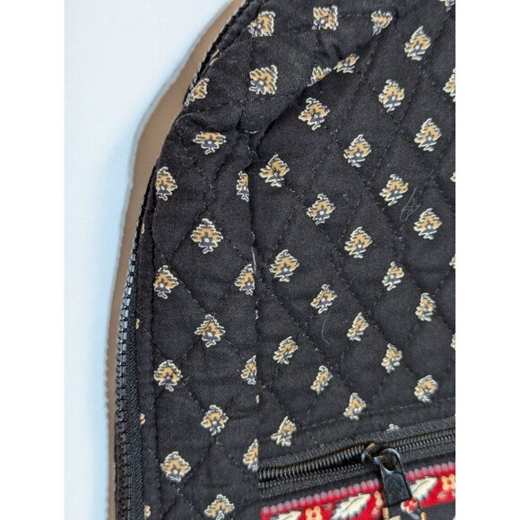 Vera Bradley Hanging Garment Bag Retired Pattern Black Provençal Fabric With Yel - Picture 2 of 11